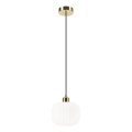 Hängeleuchte HARMA 1xE27/15W/230V d 20 cm weiß/golden