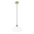 Hängeleuchte HARMA 1xE27/15W/230V d 25 cm weiß/golden