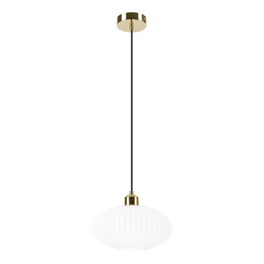 Hängeleuchte HARMA 1xE27/15W/230V d 25 cm weiß/golden