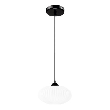 Hängeleuchte HARMA 1xE27/15W/230V d 25 cm weiß/schwarz