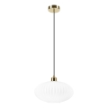 Hängeleuchte HARMA 1xE27/15W/230V d 30 cm weiß/golden