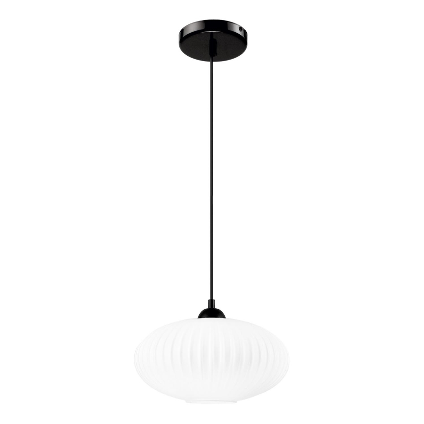 Hängeleuchte HARMA 1xE27/15W/230V d 30 cm weiß/schwarz