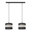 Hängeleuchte HELEN 2xE27/15W/230V schwarz/gold