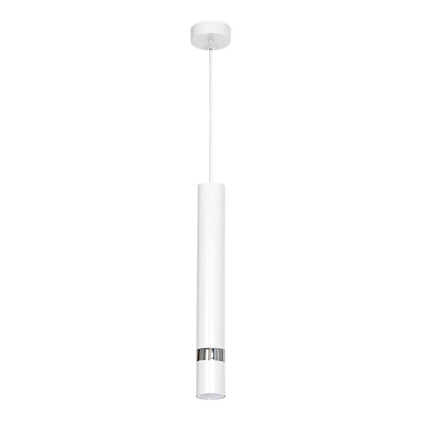 Hängeleuchte JOKER mit Kabel, 1x GU10/25W/230V, Weiß/hochglänzender Chrom