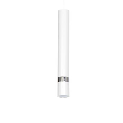 Hängeleuchte JOKER mit Kabel, 1x GU10/25W/230V, Weiß/hochglänzender Chrom