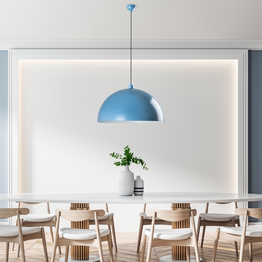 Hängeleuchte KURE 1xE27/40W/230V blau