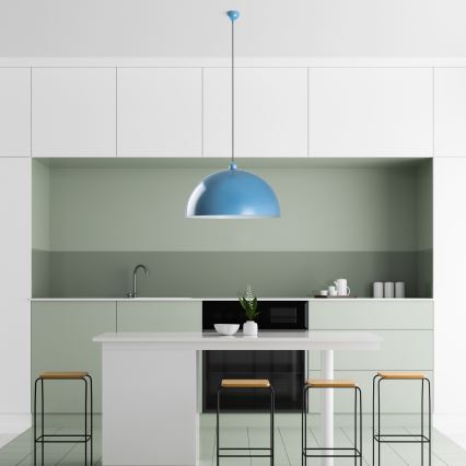 Hängeleuchte KURE 1xE27/40W/230V blau