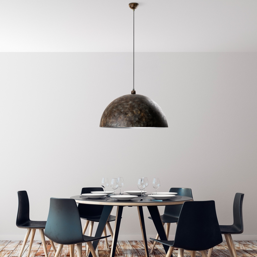Hängeleuchte KURE 1xE27/40W/230V d 60 cm grau