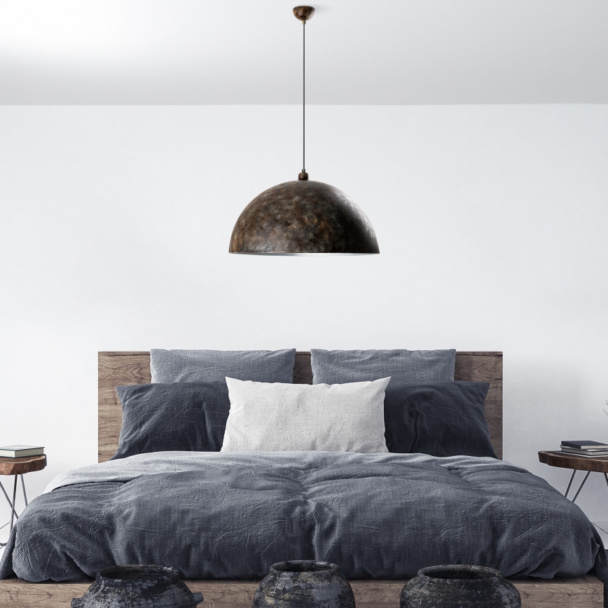 Hängeleuchte KURE 1xE27/40W/230V d 60 cm grau