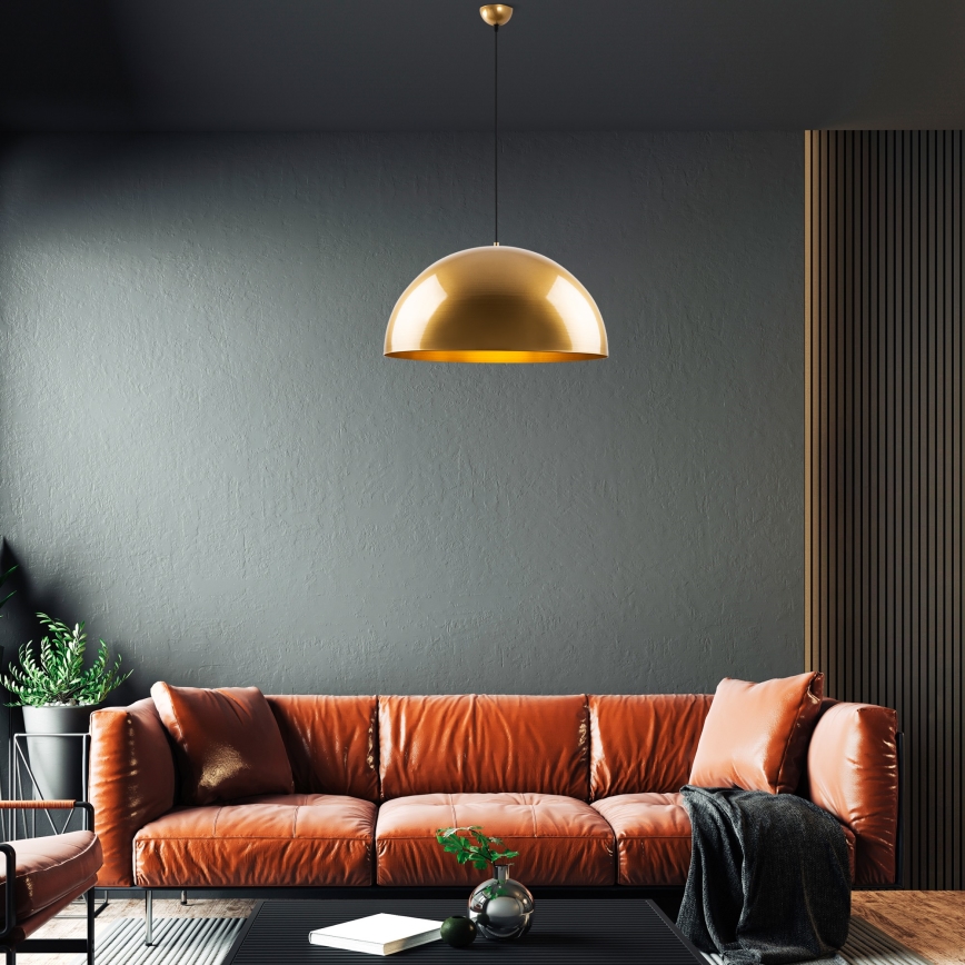 Hängeleuchte KURE 1xE27/40W/230V golden
