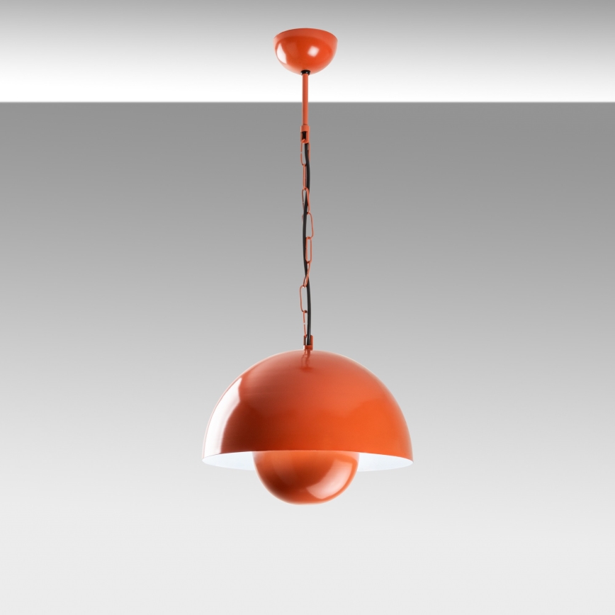 Hängeleuchte KURE 1xE27/40W/230V orange