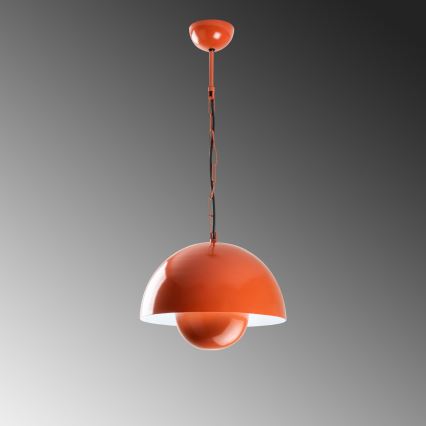 Hängeleuchte KURE 1xE27/40W/230V orange
