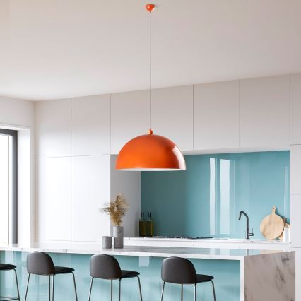 Hängeleuchte KURE 1xE27/40W/230V orange