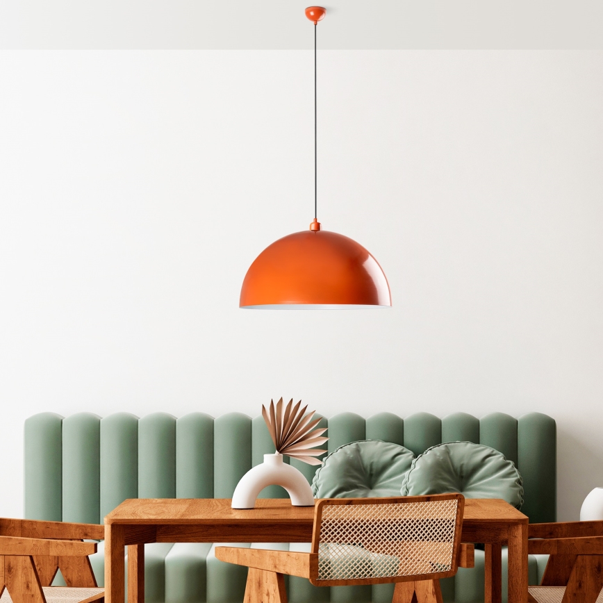 Hängeleuchte KURE 1xE27/40W/230V orange