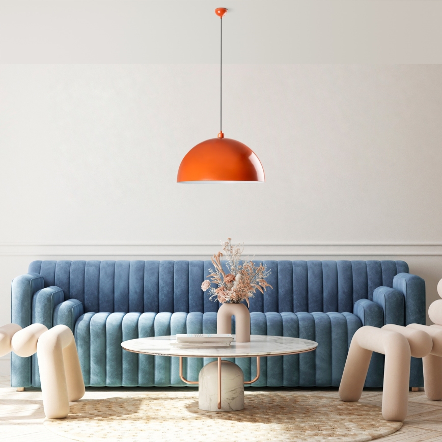Hängeleuchte KURE 1xE27/40W/230V orange