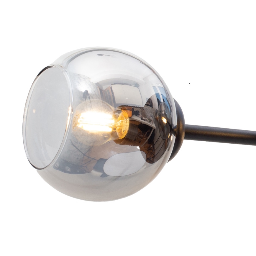 Hängeleuchte LATIL 4xE27/60W/230V schwarz