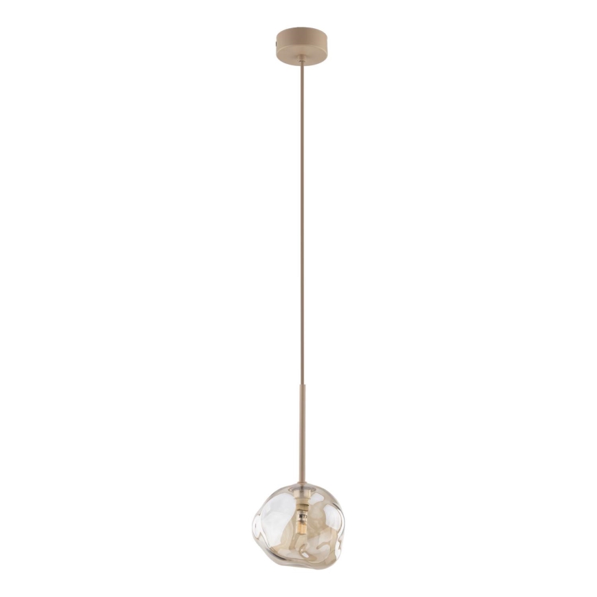 Hängeleuchte LAVA mit Kabelaufhängung, 1xG9/8W/230V, beige/rauchbeige