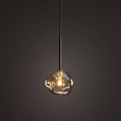 Hängeleuchte LAVA mit Kabelaufhängung, 1xG9/8W/230V, beige/rauchbeige