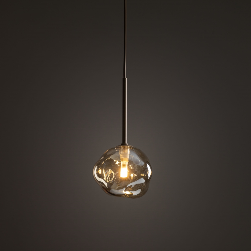 Hängeleuchte LAVA mit Kabelaufhängung, 1xG9/8W/230V, beige/rauchbeige
