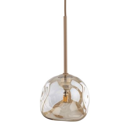 Hängeleuchte LAVA mit Kabelaufhängung, 1xG9/8W/230V, beige/rauchbeige