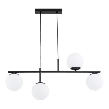Hängeleuchte LUNA 4xE14/10W/230V schwarz