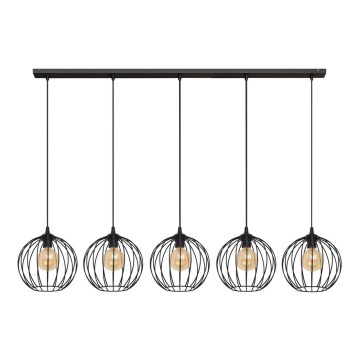 Hängeleuchte MERCURE 5xE27/15W/230V schwarz