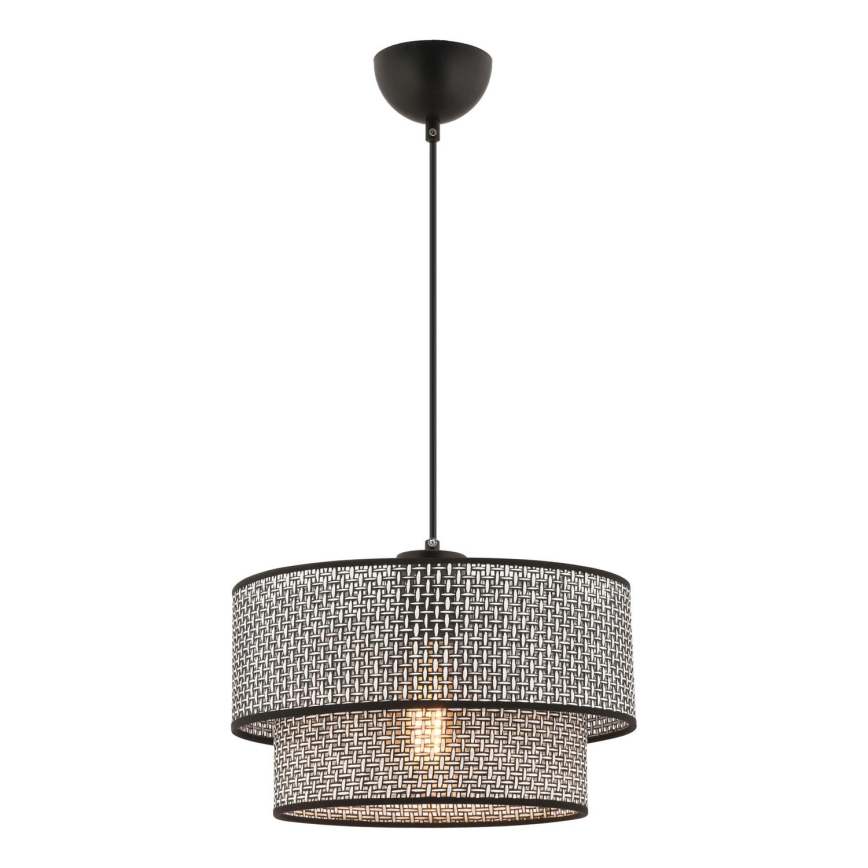 Hängeleuchte mit Kabel ECHO 1xE27/60W/230V grau/schwarz