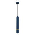 Hängeleuchte mit Kabel JOKER 1xGU10/25W/230V blau/gold