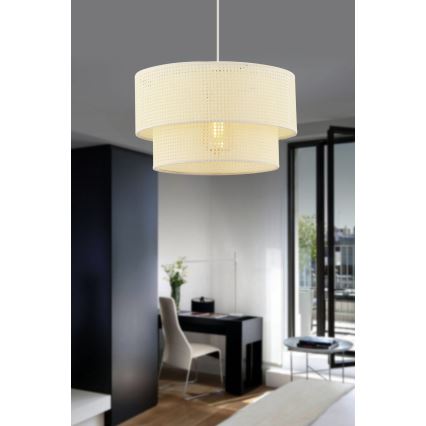 Hängeleuchte mit Kabelaufhängung ECHO, 1xE27/60W/230V, cremefarben