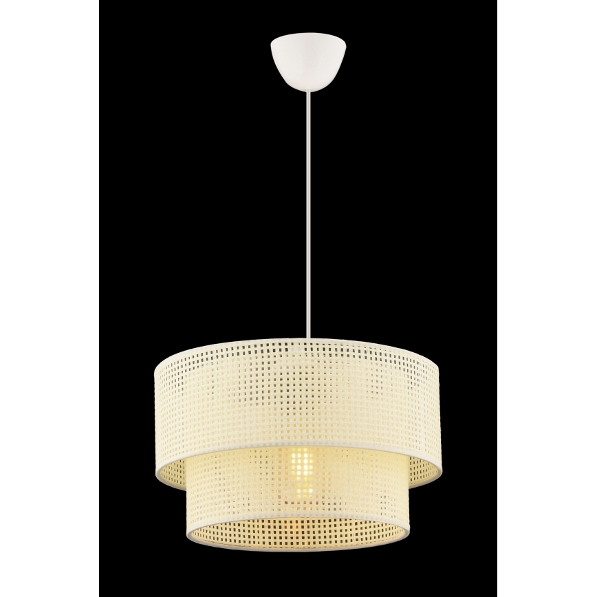 Hängeleuchte mit Kabelaufhängung ECHO, 1xE27/60W/230V, cremefarben