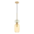 Hängeleuchte MOLLY 1xE14/40W/230V d 12 cm golden/orange/grün