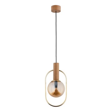Hängeleuchte MUFI 1xE14/10W/230V golden/beige