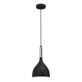 Hängeleuchte NOAK 1xE27/15W/230V schwarz/glänzendes Chrom