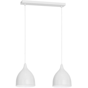 Hängeleuchte NOAK 2xE27/15W/230V weiß