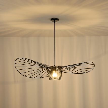 Hängeleuchte OGGI 1xE27/40W/230V d 100 cm schwarz
