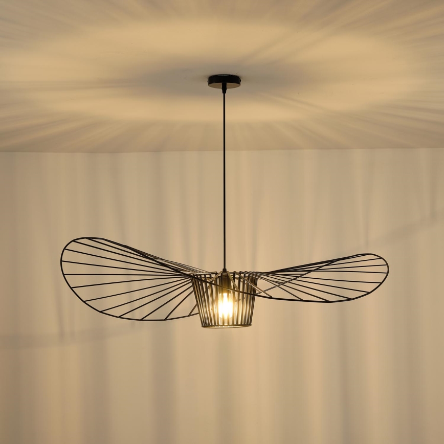 Hängeleuchte OGGI 1xE27/40W/230V d 100 cm schwarz