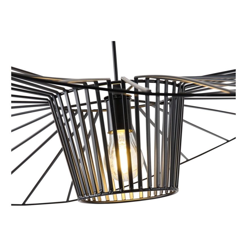 Hängeleuchte OGGI 1xE27/40W/230V d 100 cm schwarz