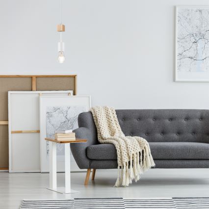 Hängeleuchte ORAZIO 1xE27/60W/230V Buche