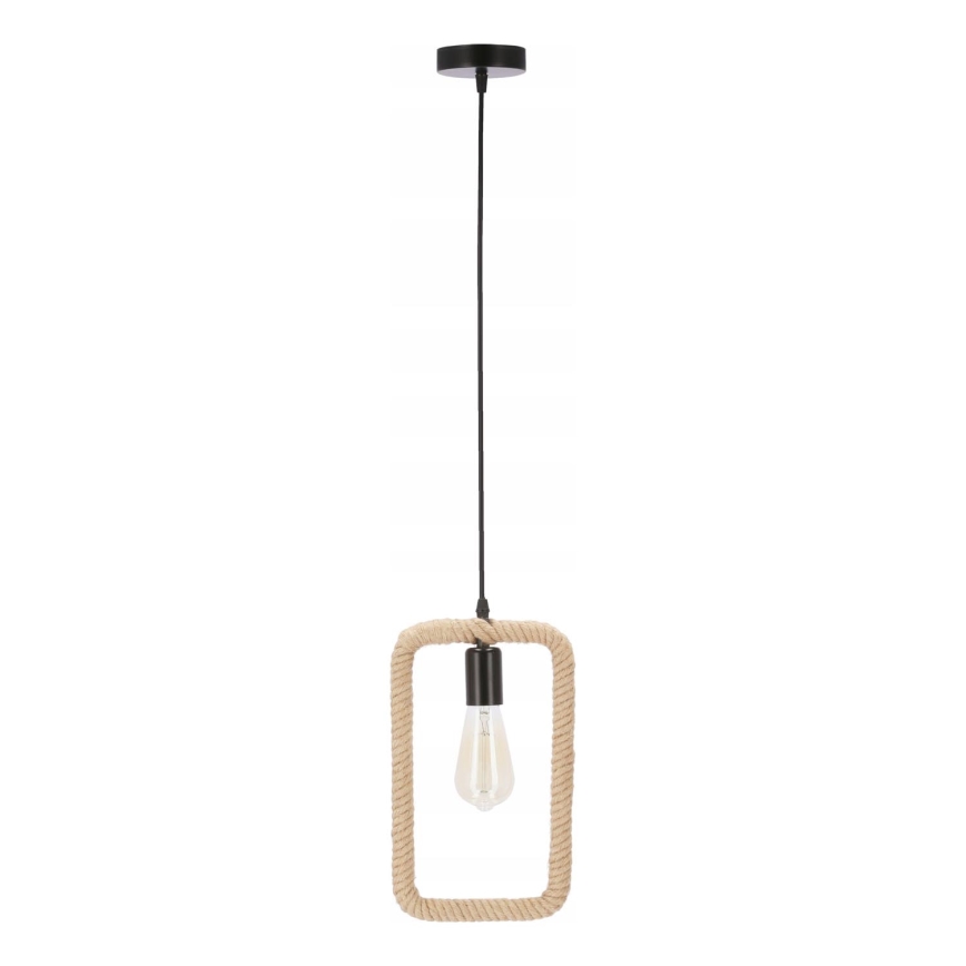 Hängeleuchte OSTOR mit Kabelaufhängung 1xE27/40W/230V beige/schwarz