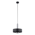 Hängeleuchte RIF LUX 1xGX53/12W/230V d 25 cm schwarz/glänzendes Chrom