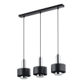 Hängeleuchte RIF LUX 3xGX53/12W/230V schwarz/glänzendes Chrom