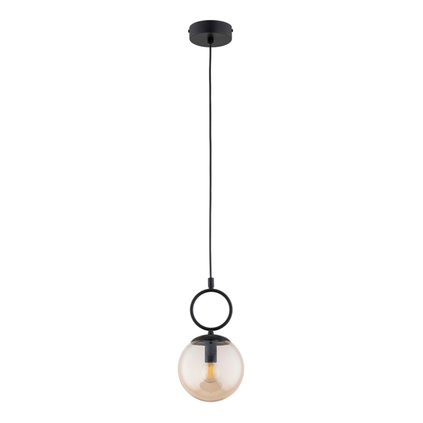 Hängeleuchte SITRO 1xE14/10W/230V schwarz/rauchig beige
