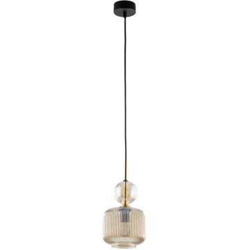 Hängeleuchte SOPHIA an Kabel 1xE14/10W/230V schwarz/rauchbeige