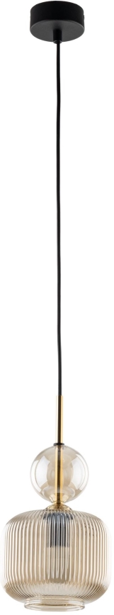 Hängeleuchte SOPHIA an Kabel 1xE14/10W/230V schwarz/rauchbeige