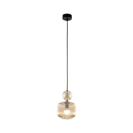 Hängeleuchte SOPHIA an Kabel 1xE14/10W/230V schwarz/rauchbeige