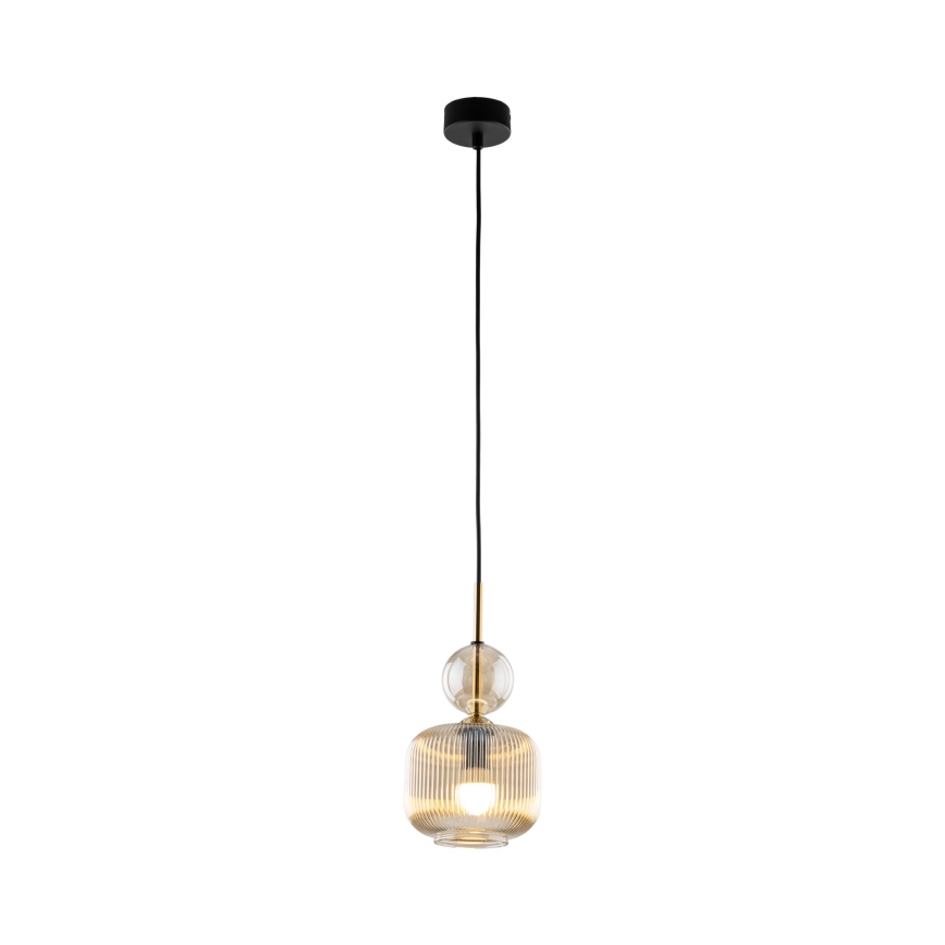 Hängeleuchte SOPHIA an Kabel 1xE14/10W/230V schwarz/rauchbeige
