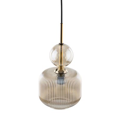 Hängeleuchte SOPHIA an Kabel 1xE14/10W/230V schwarz/rauchbeige