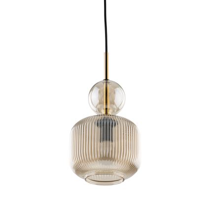 Hängeleuchte SOPHIA an Kabel 1xE14/10W/230V schwarz/rauchbeige