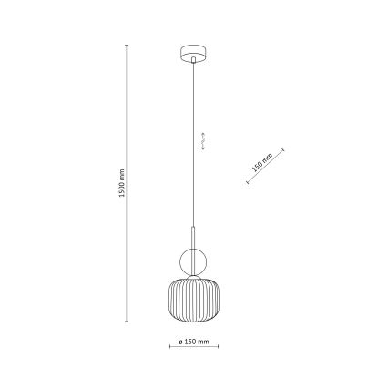 Hängeleuchte SOPHIA an Kabel 1xE14/10W/230V schwarz/rauchbeige