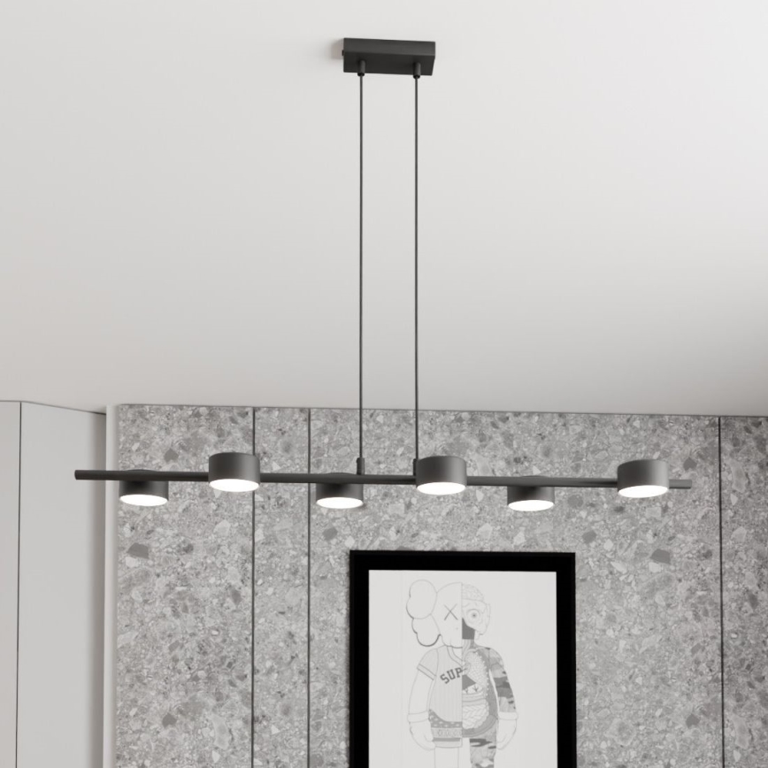 Hängeleuchte SORA 6xGX53/12W/230V schwarz